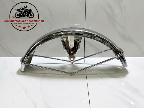 1969 suzuki t350 t 350 rebel front fender mud guard steel chrome high quality.