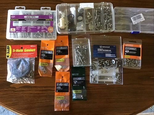 Stainless screws, bolts, cotters, sailboat, boats,