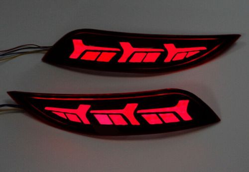 For ford focus 2015-2018 rear bumper fog light  lamp streamer turn signal 2pcs