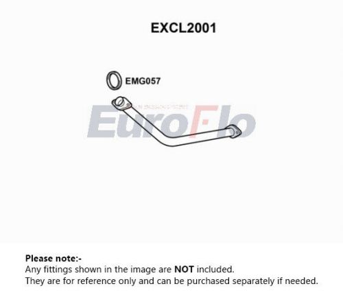 Exhaust pipe fits mitsubishi l200 k74t 2.5d front 96 to 07 4d56-td euroflo new