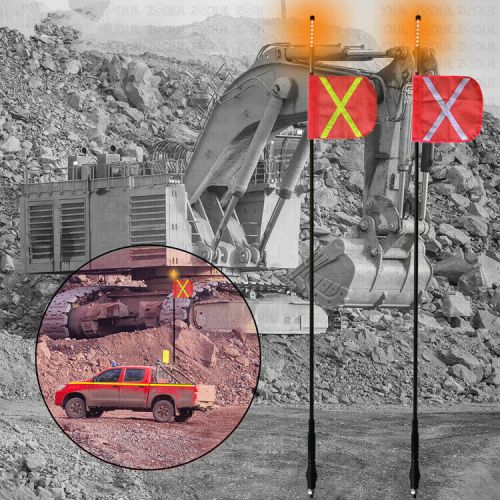 8FT Mining Buggy Whip Warning Light Safety Flag for mining/sand/off road/utv, US $85.99, image 5