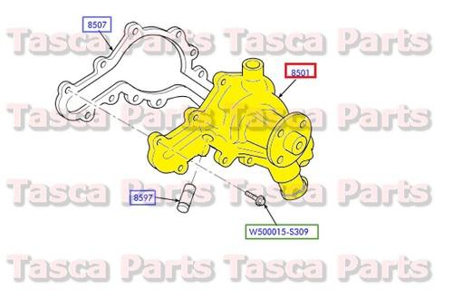 Brand new oem water pump 3.0l v6 8v ohv efi 2006-2008 ford ranger #xl5z-8501-ad