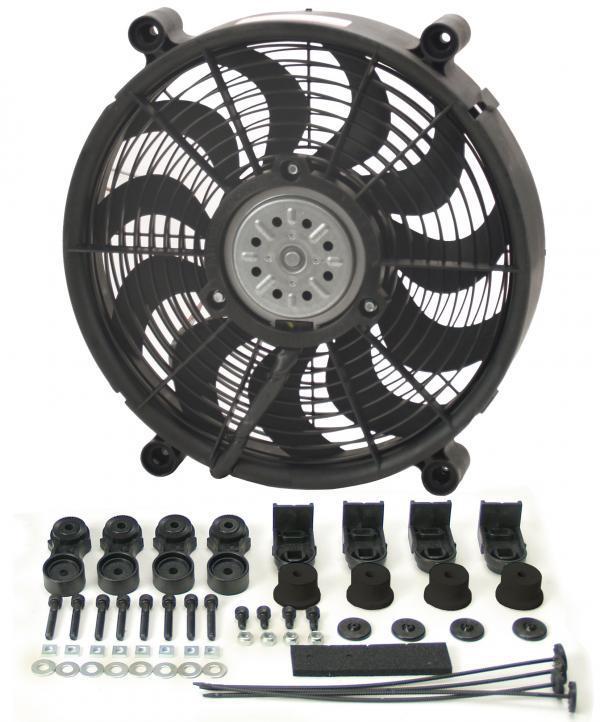 Derale 16214 14" high output single rad fan kit