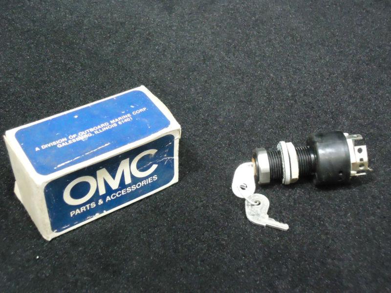 1974-98 boat ignition switch & key kit# 0386545, 386545 omc sterndrive motor 3