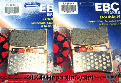 Yamaha raider 08-12 ebc double-h brake pads front *new*