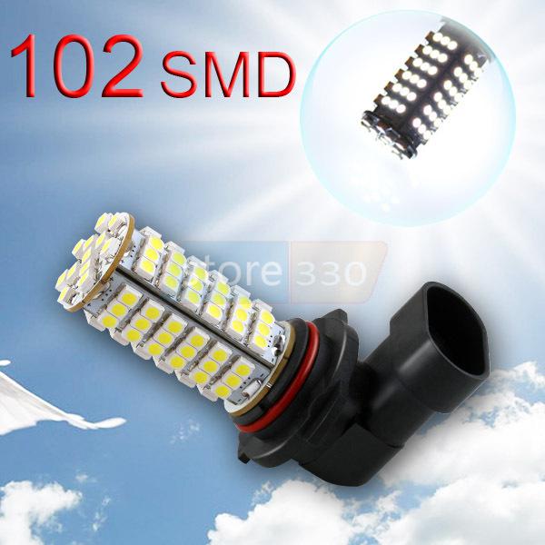 9006 hb4 102 smd pure white fog running driving car led head light bulb lamp