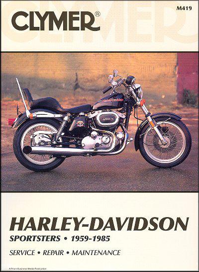 59-85 harley davidson h ch xl sportster clymer manual