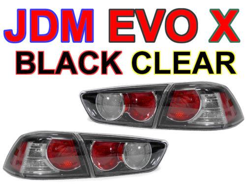 *dot approved* 08 09 10 mitsubishi lancer evo red / black / clear tail lights