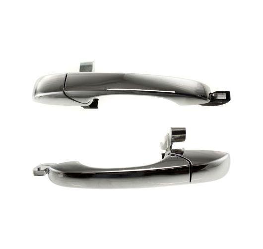 New door handle exterior chrome rear lh&rh pair set for chrysler dodge bodyparts