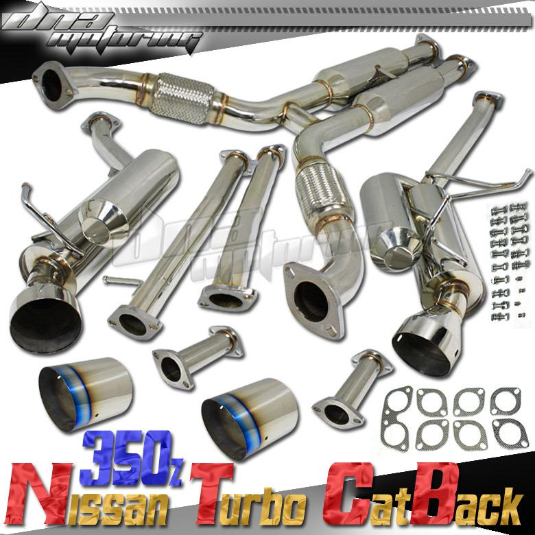 Nissa 350z/infinti g35 z33/skyline hi-power dual path catback cat back exhaust