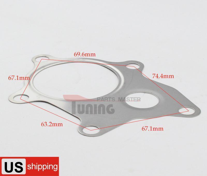 T4e t04e t3 t4 turbo turbocharger outlet dumppipe steel 5 bolts gaskets gasket