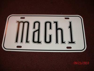 1971 1972 1973 1974 ford mustang mach 1 license plate