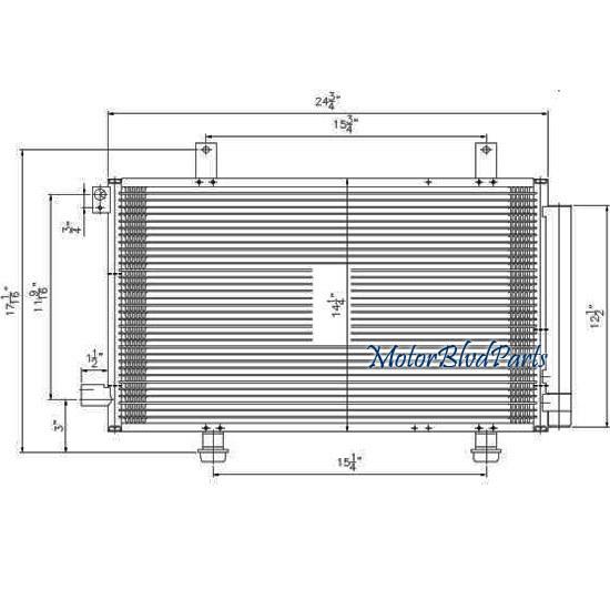 07-12 suzuki sx4 replacement air conditioner a/c ac condenser