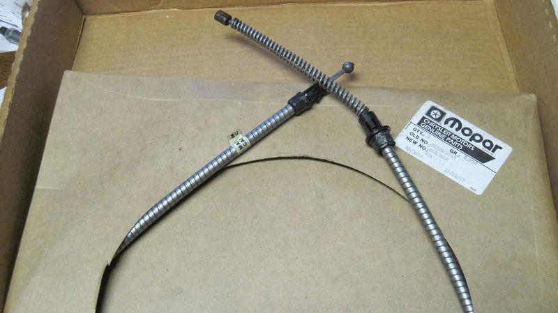 1989-92 eagle premier+dodge monaco rear brake cable  n.o.s.