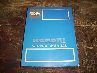 1992 gmc safari factory issue repair manual