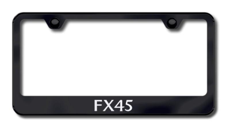 Infiniti fx45 laser etched license plate frame-black made in usa genuine