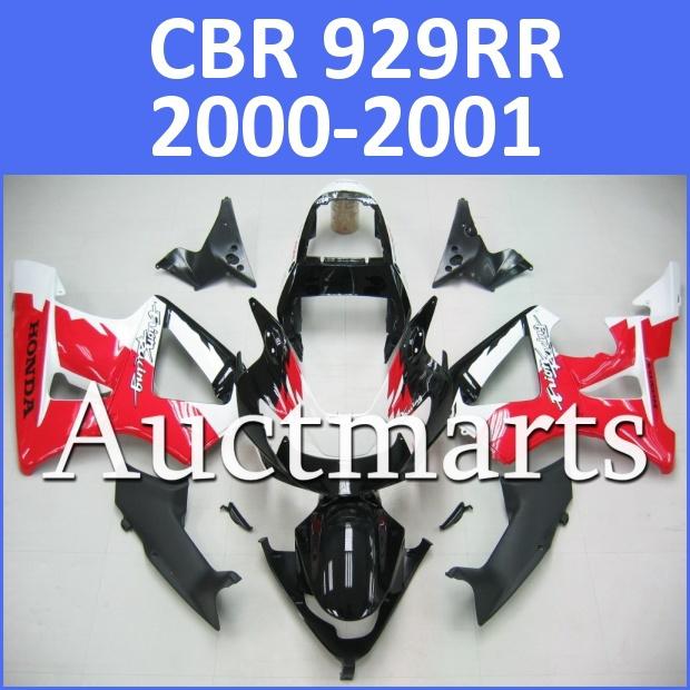 Fit honda 00 01 cbr929rr cbr 929 rr 2000 2001 fairing kit abs plastic i14 d03