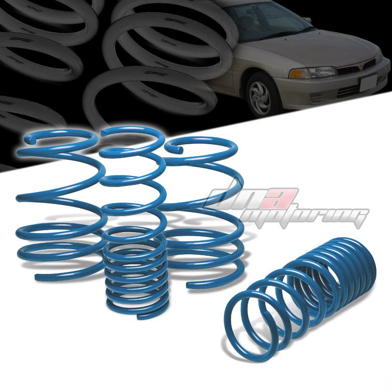 92-01 mit mirage de/es/ls blue 1.9" drop suspension lowering springs f330/r255lb