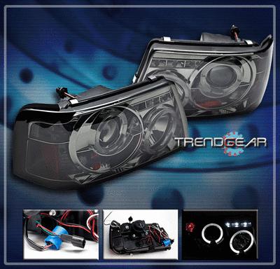 01-11 ford ranger halo led projector headlights smoke 02 03 04 05 06 07 08 09 10