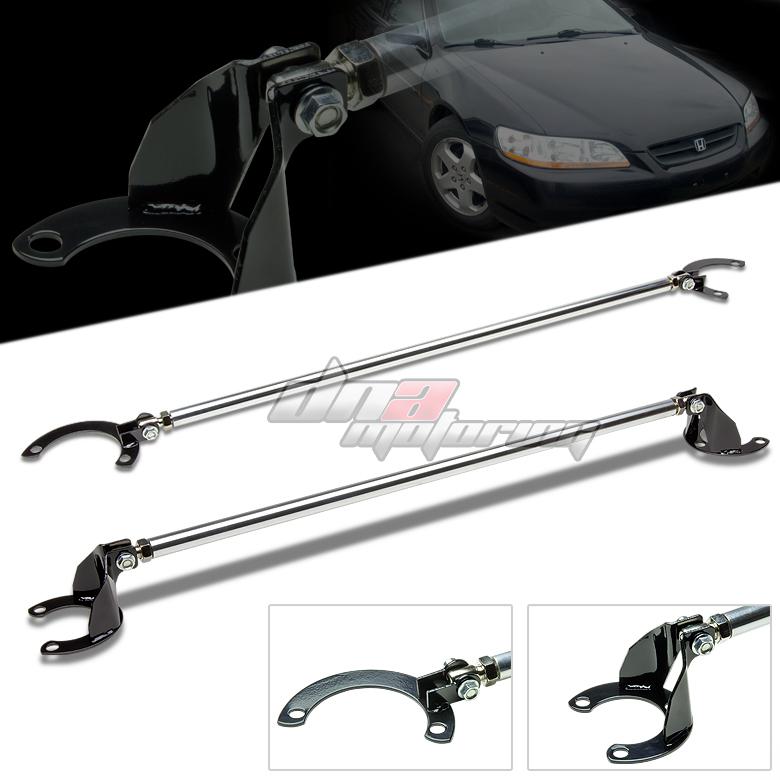 98-02 accord cg f23/j30 aluminum front tower+rear upper racing strut bar/arm jdm