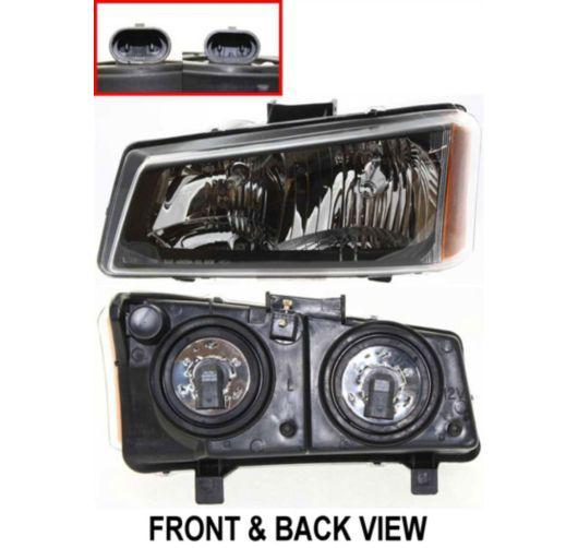 Replace gm2502224 - 03-04 chevy avalanche front lh headlight assembly