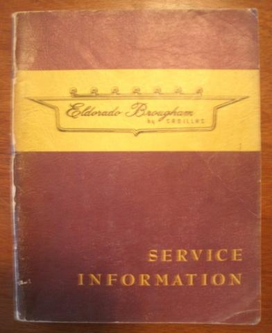 1957 cadillac eldorado brougham service information shop repair manual original 