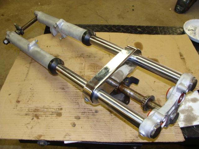 1980 harley shovelhead super glide superglide fxe front forks shocks nice set