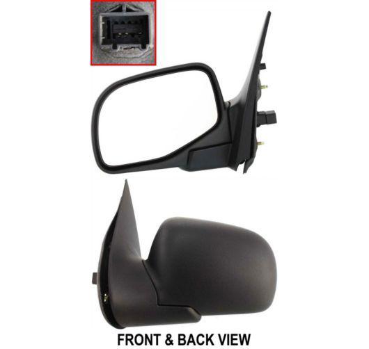 Ford mountaineer explorer black power door mirror lh left driver side