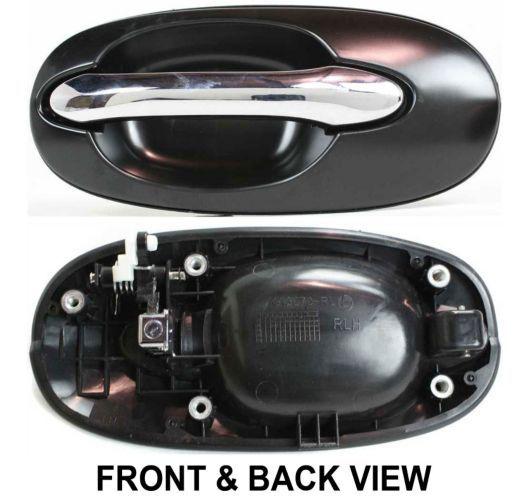 For sedona rear outside exterior chrome/black door handle driver side left lh