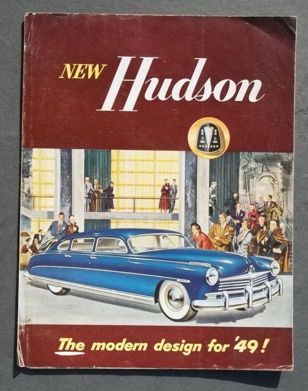 1949 hudson full-line color sales brochure & factory service manual - series 500