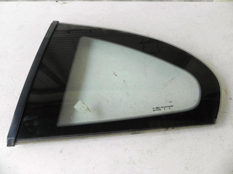 Ford mustang coupe rear quarter glass rear window left drivers side