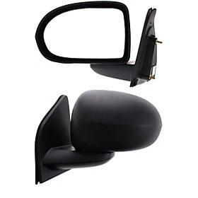 Manual side view door mirror assembly pair set driver+passenger left+right