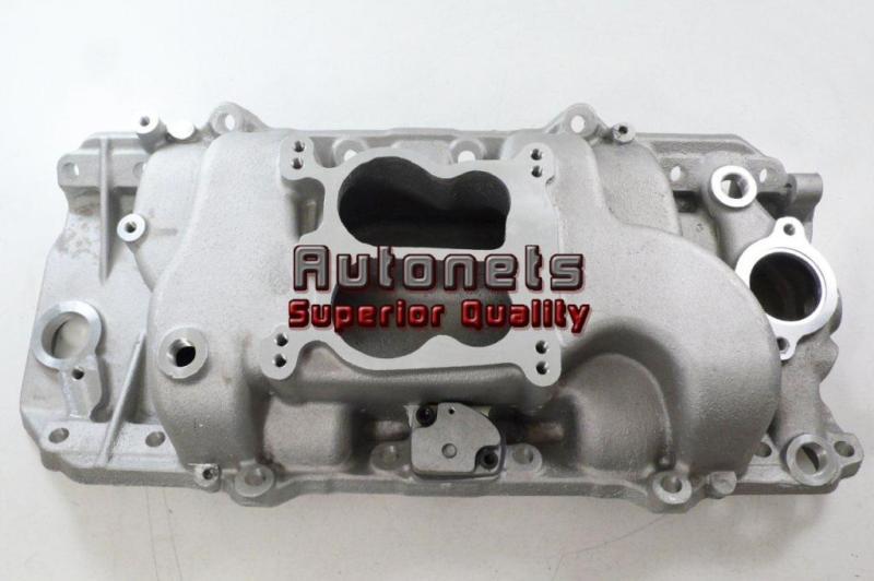 Sbc small block chevy aluminum dual plane spread bore intake manifold