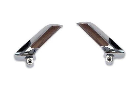 1965 1966 mustang pony interior door handles, 1 pair with woodgrain