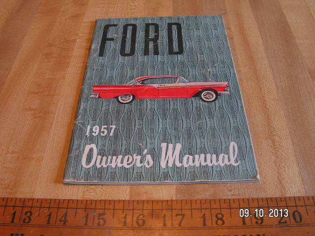 1957 ford original owner's / owners manual