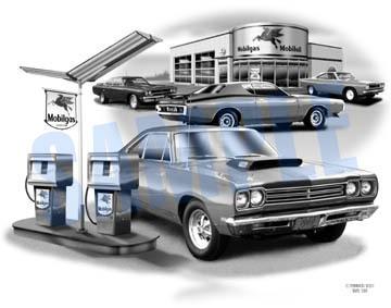 1969 440 roadrunner mopar muscle car art   ** free usa shipping **