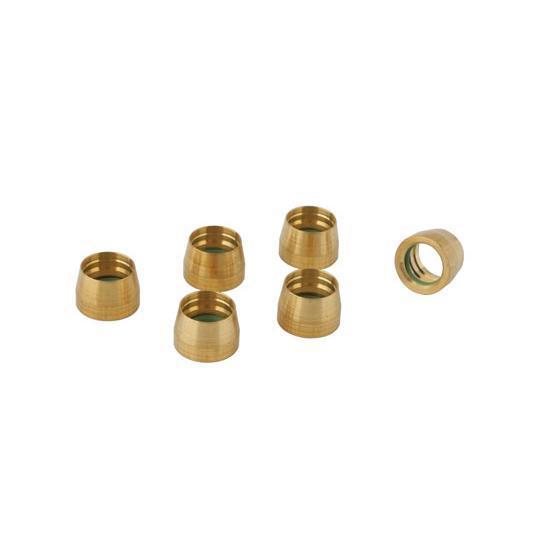 New brass replacement an8 a/c sleeves, set of 6