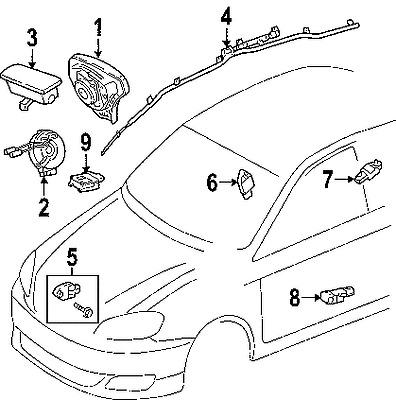 Toyota 8430602110 genuine oem factory original clockspring