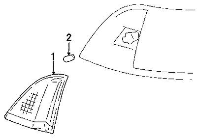 Toyota 8175017040 genuine oem factory original side marker lamp