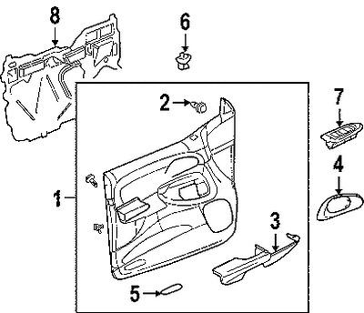 Gmc 15055841 genuine oem factory original reflector