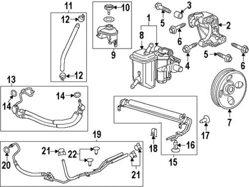 Chevrolet 22846972 genuine oem factory original p/s cooler