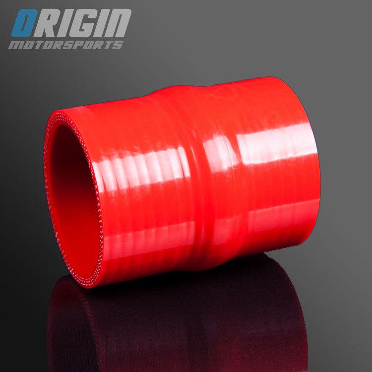 Red 2" to 2" intercooler intake silicone straight hump hose pipe coupler id:51mm