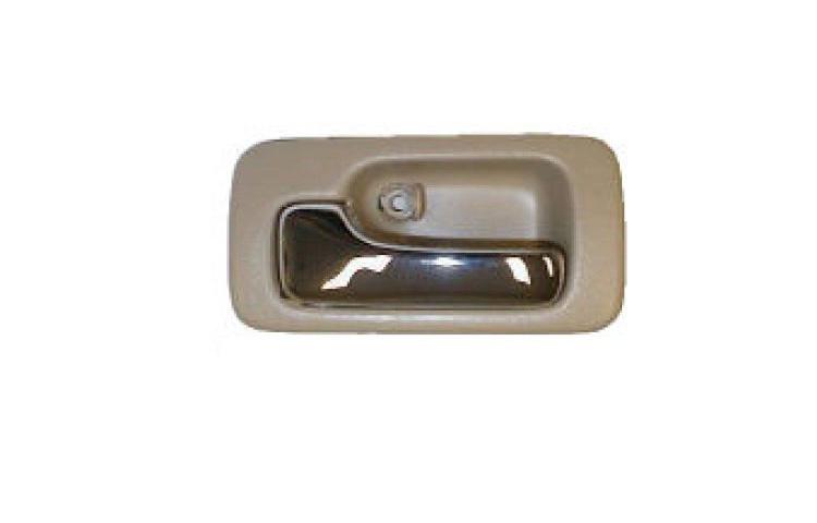 Left replacement inside rear beige door handle w/chrome lever 90-93 honda accord