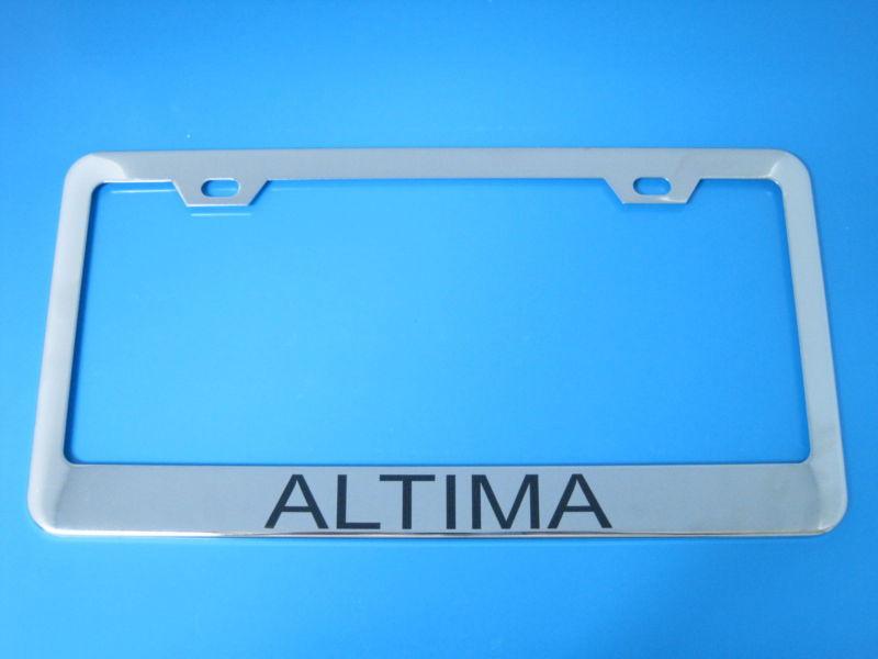 Chrome license plate frame - nissan altima