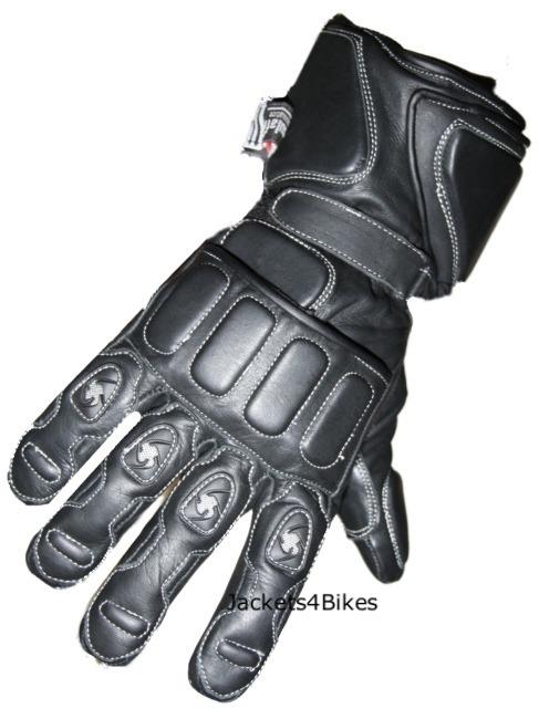 New rain waterproof motorcycle gloves leather black l