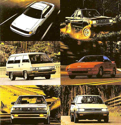 1986 toyota brochure-celica-mr2-camry-pickup-4runner