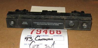 Dodge 93 caravan cruise control switch 1993