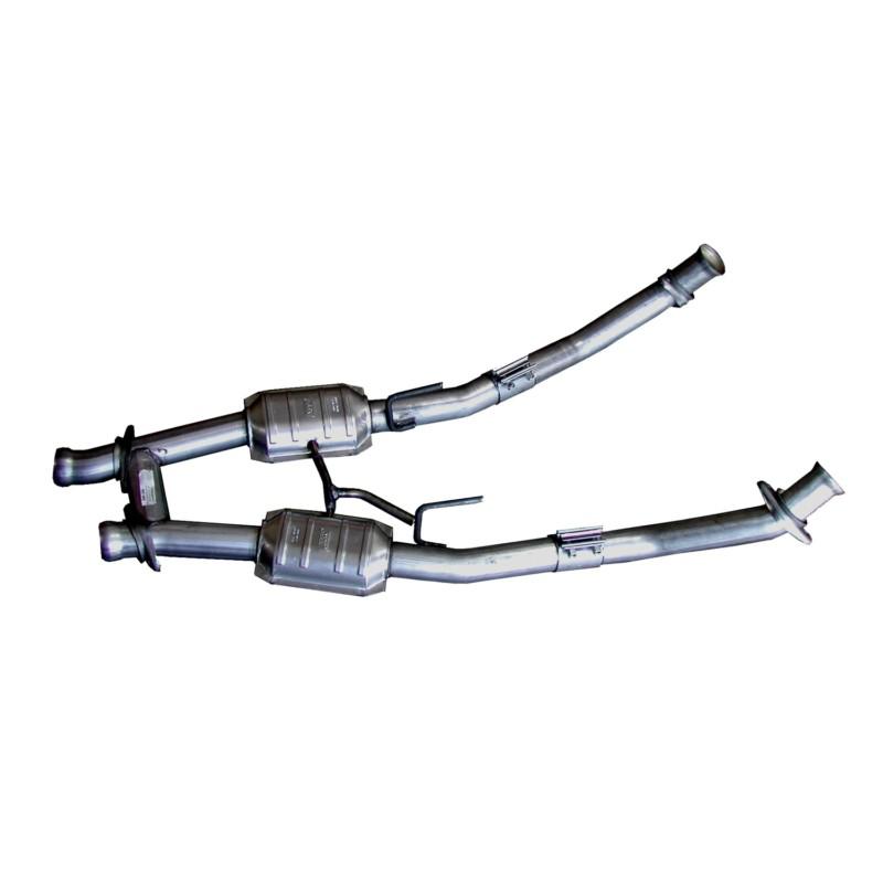 Bbk performance 1521 high-flow h-pipe assembly 86-93 mustang