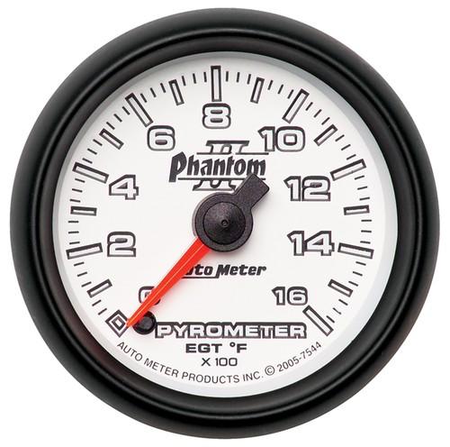 Auto meter 7544 phantom ii; electric pyrometer gauge kit