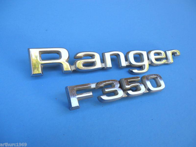 Ford ranger emblem 1980's 1981 ford ranger 350 pickup truck oem fender emblem